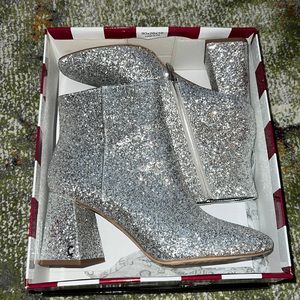 Silver glittery boots!